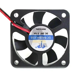 5V 12V 24V 2-wire Micro Cooling Fan 0.15A 5cm DC Turbo Oil Impregnated DC Industrial Fan DC5010 4100RPM 5100RPM 4500RPM