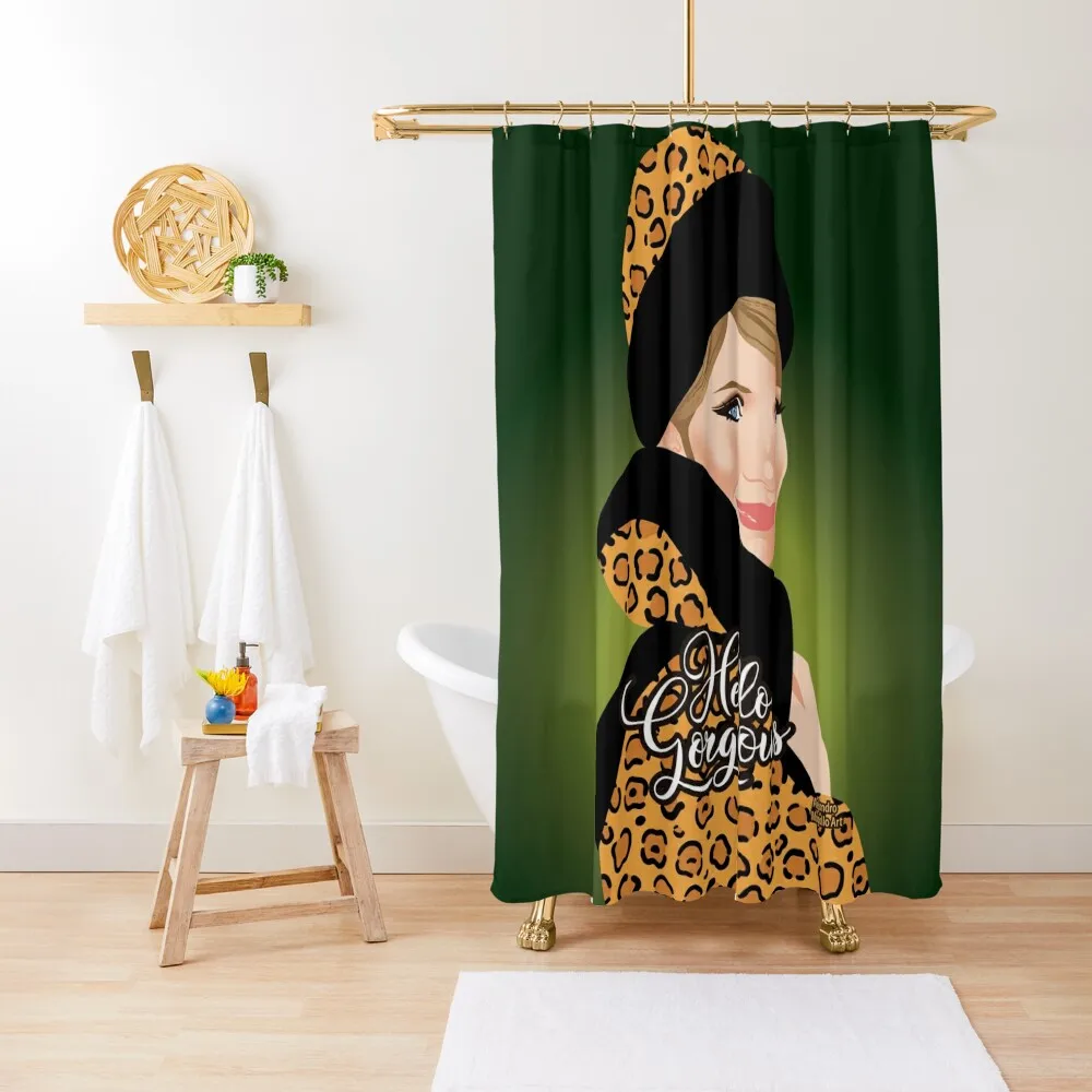 

Leopard Shower Curtain Anime Shower Bathroom Decor Cover Curtain