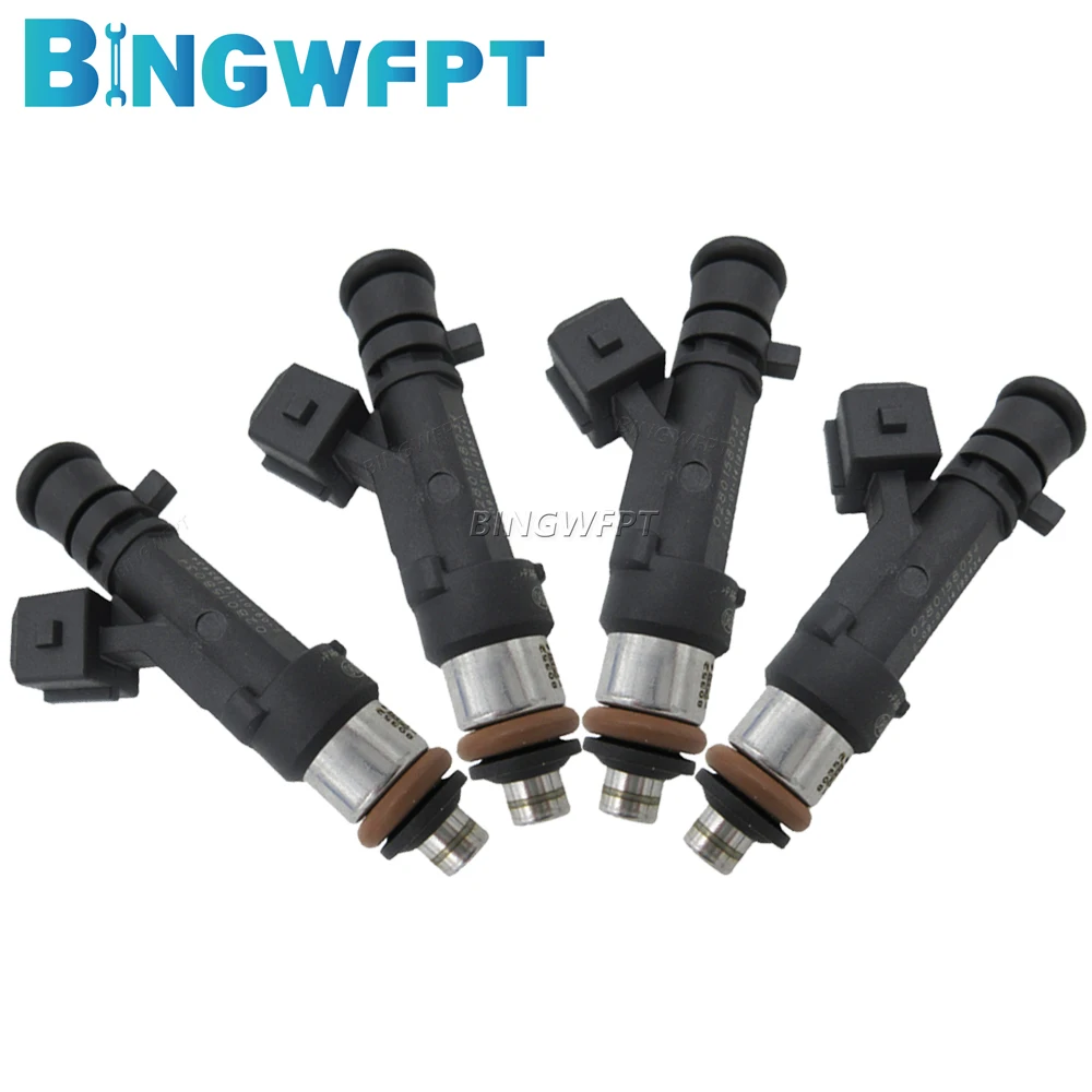 4PCS 0280158034 Fuel Injector For Dacia 2004 Lodgy Dokker Renault Logan 1.4-1.6L 0280-158-034 0280158034 8200227124 6001548024