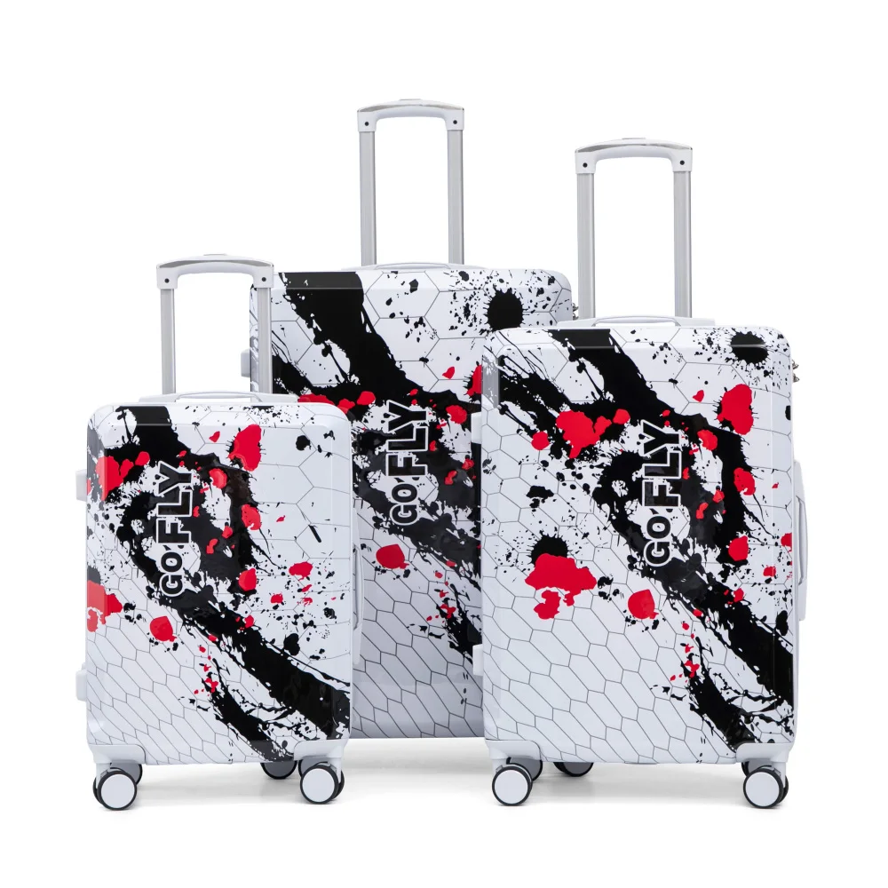 20/24/28 Zoll Reisekoffer 3er-Set mit Zahlenschloss Trolley-Tasche Große Kapazität Modisches Gepäck für Reisen