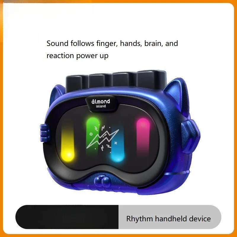 Portable Kids Rhythm Game Console Finger Exercise Pocket Handheld Player for Age 5-10 Stress Relief Birthday Gift for Boys Girls