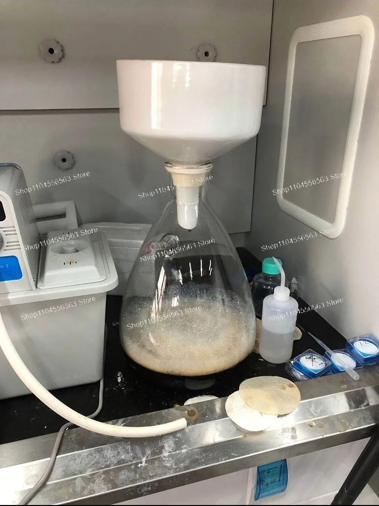 ブフナー漏斗濾過装置セット（実験用）250-500-1000-2500-5000-10000ml-高効率ガラス真空濾過