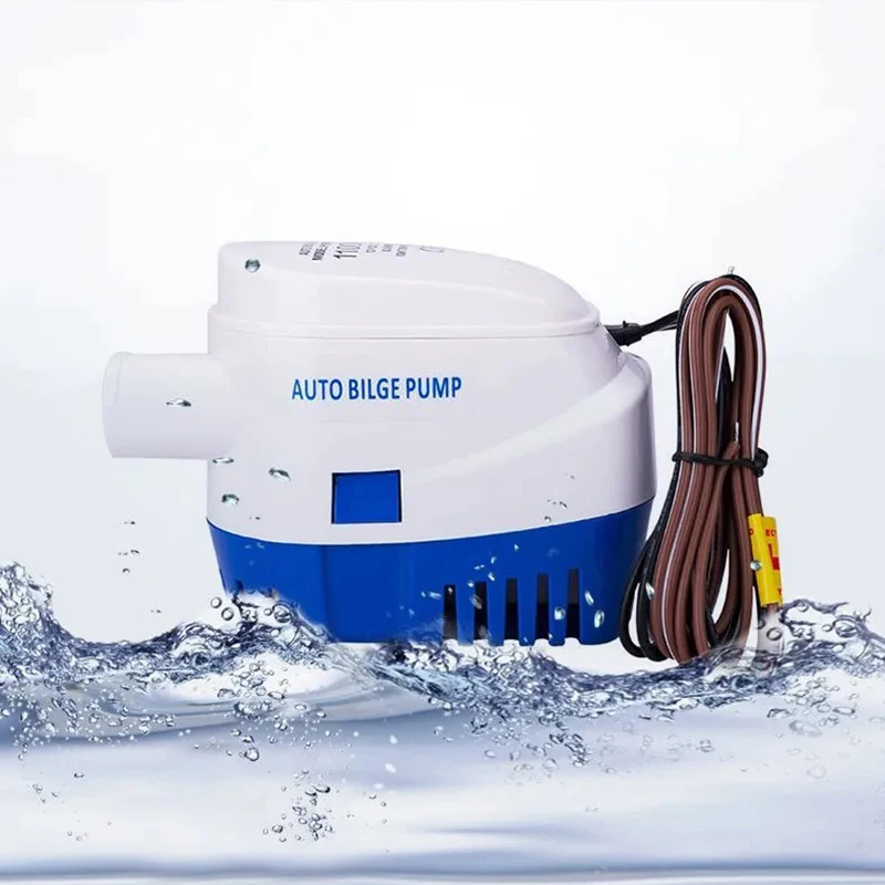 

Automatic Bilge Pump 600GPH/750GPH/1100GPH Submersible Water Electric Pump DC12V 24V Use For Small Auto/Yacht Marine Boat