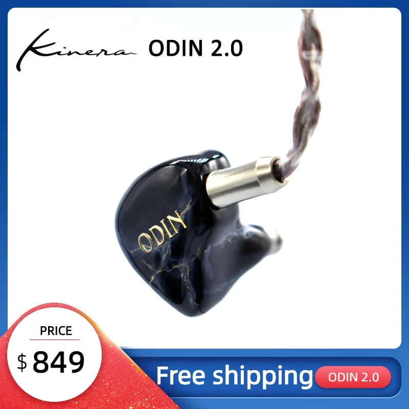 

Kinera ODIN 2.0 K8 8BA In Ear Earphones Hifi Balanced Armature Earphones Ear hook Noise-Cancellation Earbuds