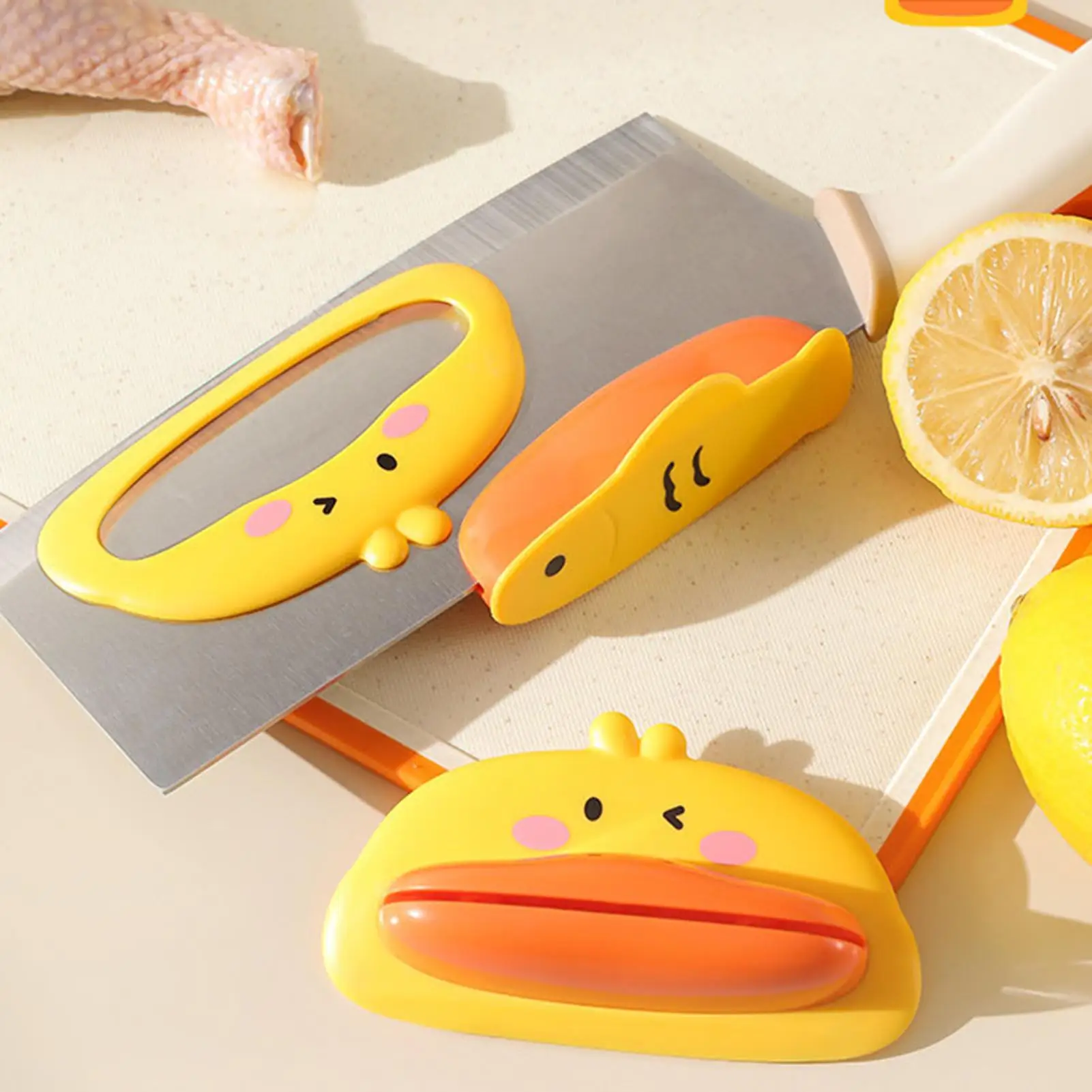 Duck Silicone Chopping Aid Magnetic Anti-Slip Hand Guard For Cutting Vegetables, Finger Protection Kitchen Tool For Home