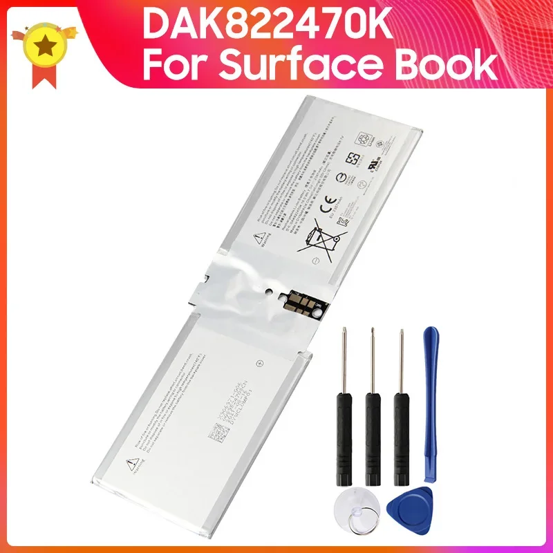 

New Replacement Battery DAK822470K for Microsoft Surface Book 1703 G3HTA020H Replacement Battery +Tools 2387mAh