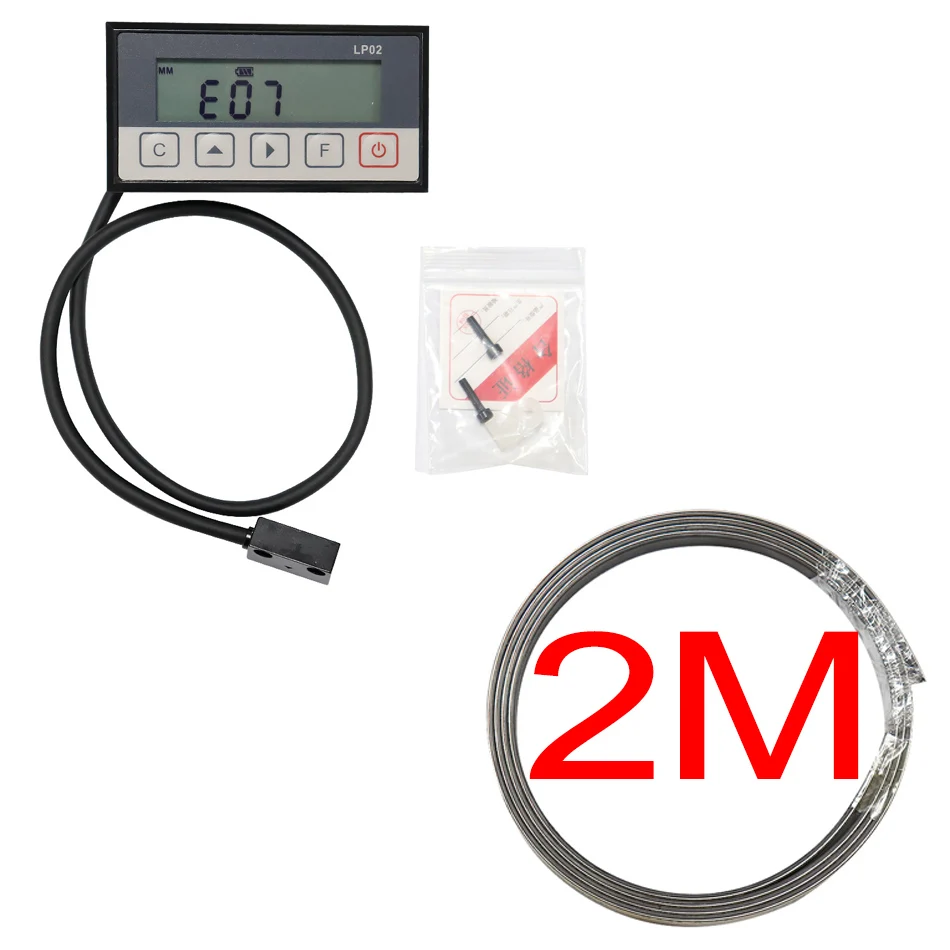 7-Bits Lcd-Display Lp02 Geïntegreerd Embedded Magneet Meetsysteem Magneetband Met Vlekbandprofiel