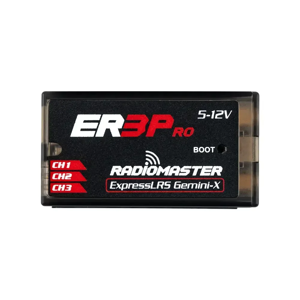 RadioMaster ER3 PRO PWM Receiver, ELRS Dual Band, Multi-Source Voltage Telemetry, WiFi WebUI Update for RC Models