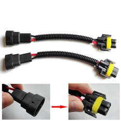 2Pcs 9005 9006 Male Plug To H8 H11 Socket Female Conversion Wiring Harness Connector Car Fog/Headlight Adapter Cable