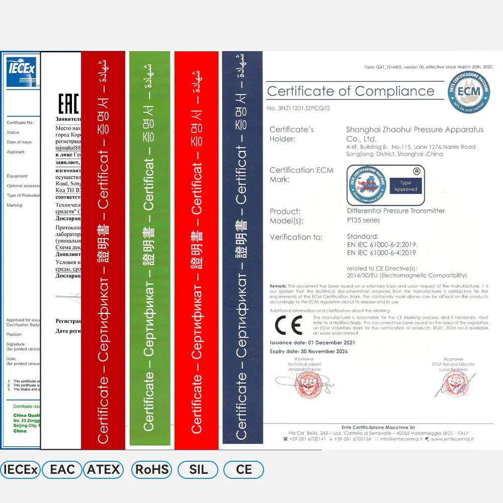 Zhyq Fabrikant Prijs Lokale Display Industriële Drukzender Met Alarm Led Display