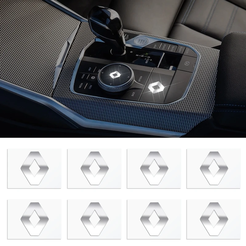 

3D Metal Car Emblem Logo Decorative Stickers Badge Decal Interior Styling For Renault Hyundai Volkswagen Suzuki Kia Chevrolet