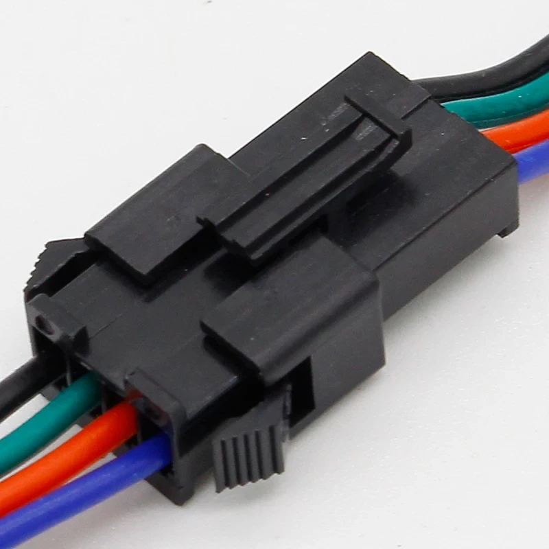 10 pairs 4Pin led Connector Male/female JST SM 4Pin Plug Connector Wire Cable for Led Strip Light Lamp Driver