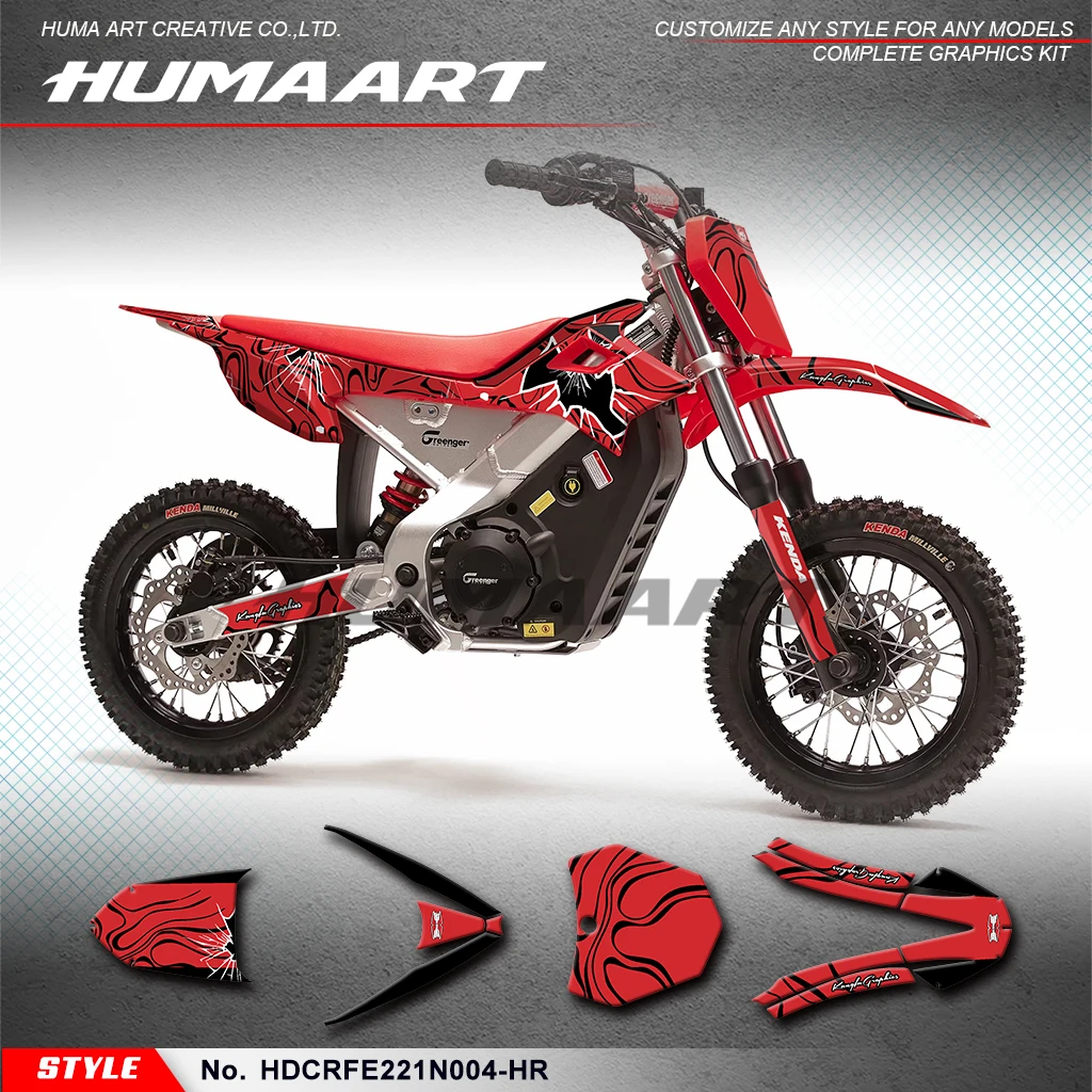 

Наклейки на велосипед HUMAART, клейкие наклейки для Honda CRF-E2/CRF E2 2021 2022 2023 2024 2025, щит, HDCRFE221N004-HR