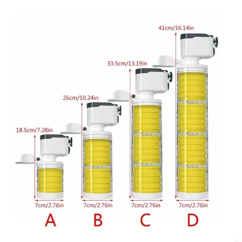 68UC Biofiltration Wasserfilter Aquarium Wasserreinigungsfiltrationssystempumpe