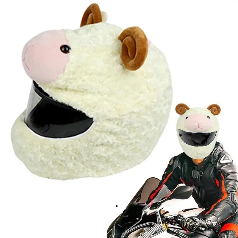 

Motorcycle Headgear Accessories Motorcycle Modular Full Face Integrated Cover Lovely Animal Emoticon Full Face For Men And Women