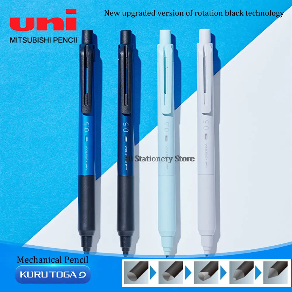 

Japan UniKURU TOGA Mechanical Pencil Black Technology Lead Core Self-rotating M3/5-KS Upgraded Version 0.3mm/0.5mm Stationery