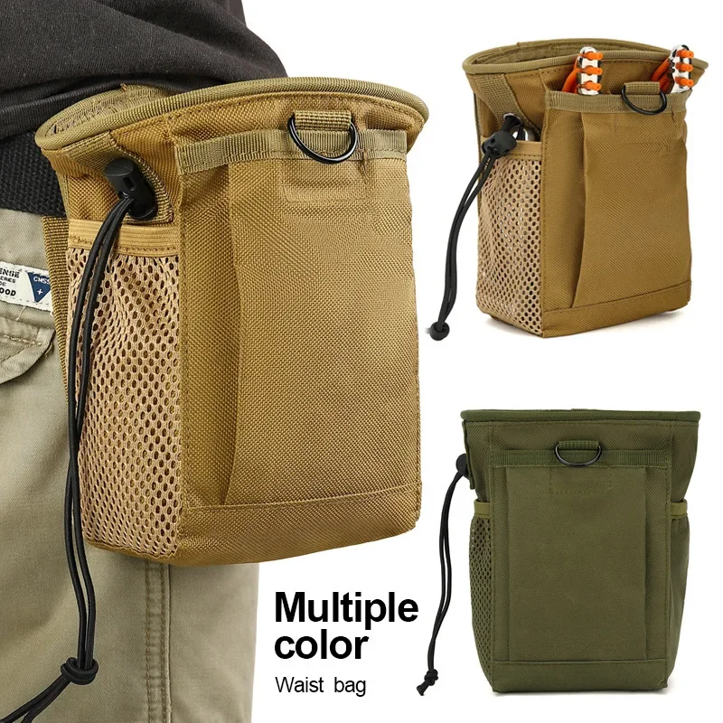 Outdoor 3-5L Tactical Molle 800D Nylon Dump Drop Pouch Recycle Waist Pack Ammo Bags Airsoft Accessories Bag Pouches