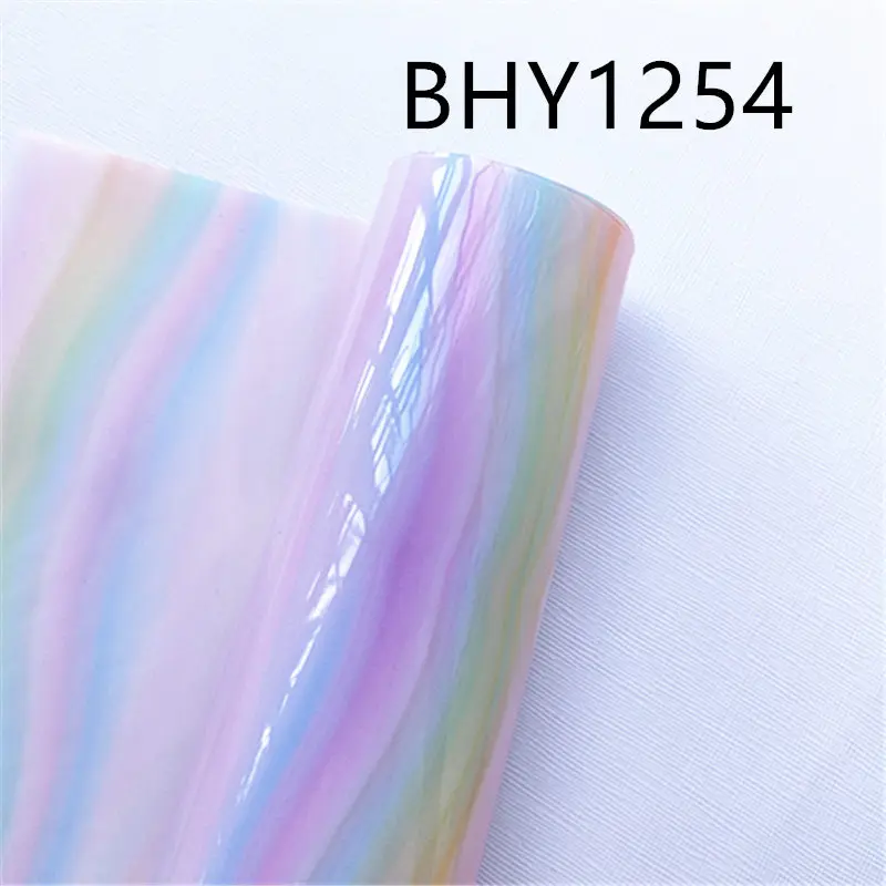 20*33CM A4 size light water color print transparent jelly sheet UV print PVC bow bag fabric