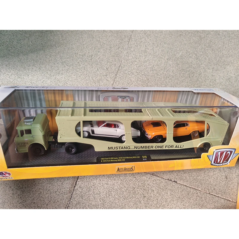 M2 1:64 Dodge Challenger Mustang Camaro Impala pick-up transporteur modèle de voiture en alliage