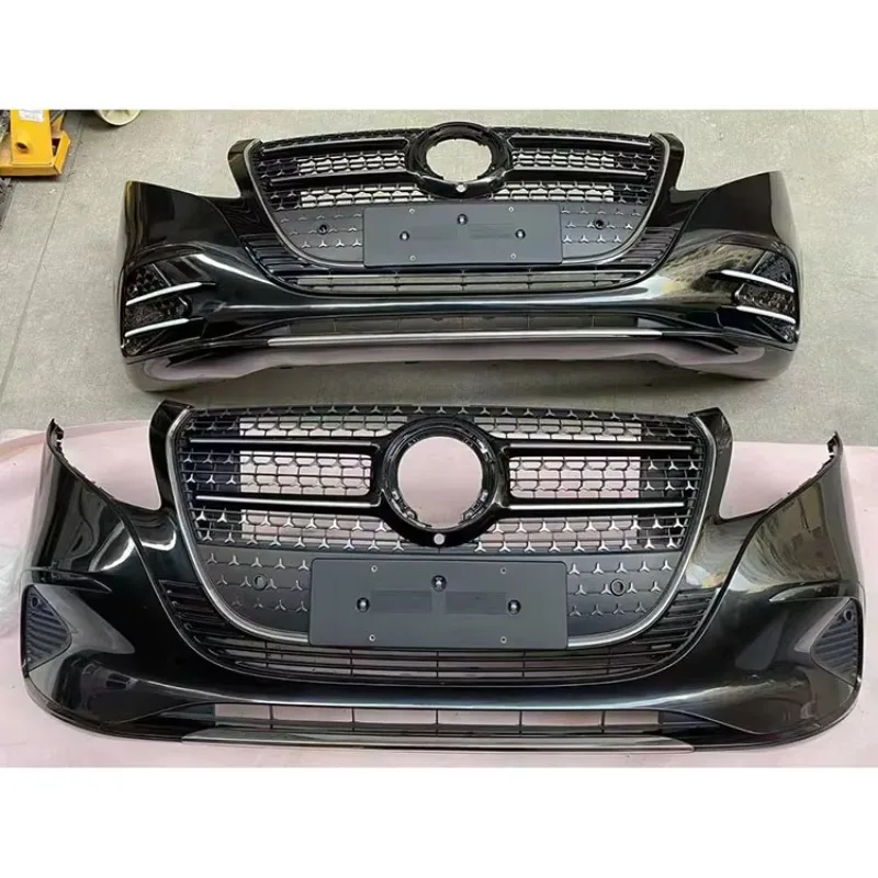 New Front Bumper AMG LED Luminous Fog Lamp Frame Chrome Trim Grill for  V-class W447