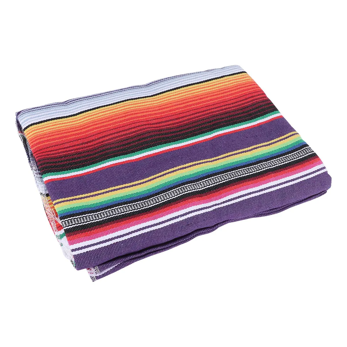 A62K مفرش المائدة المكسيكي لزينة حفلات الزفاف المكسيكية ، المكسيكي Saltillo Serape بطانية بطانية سرير غطاء الطاولة في الهواء الطلق T