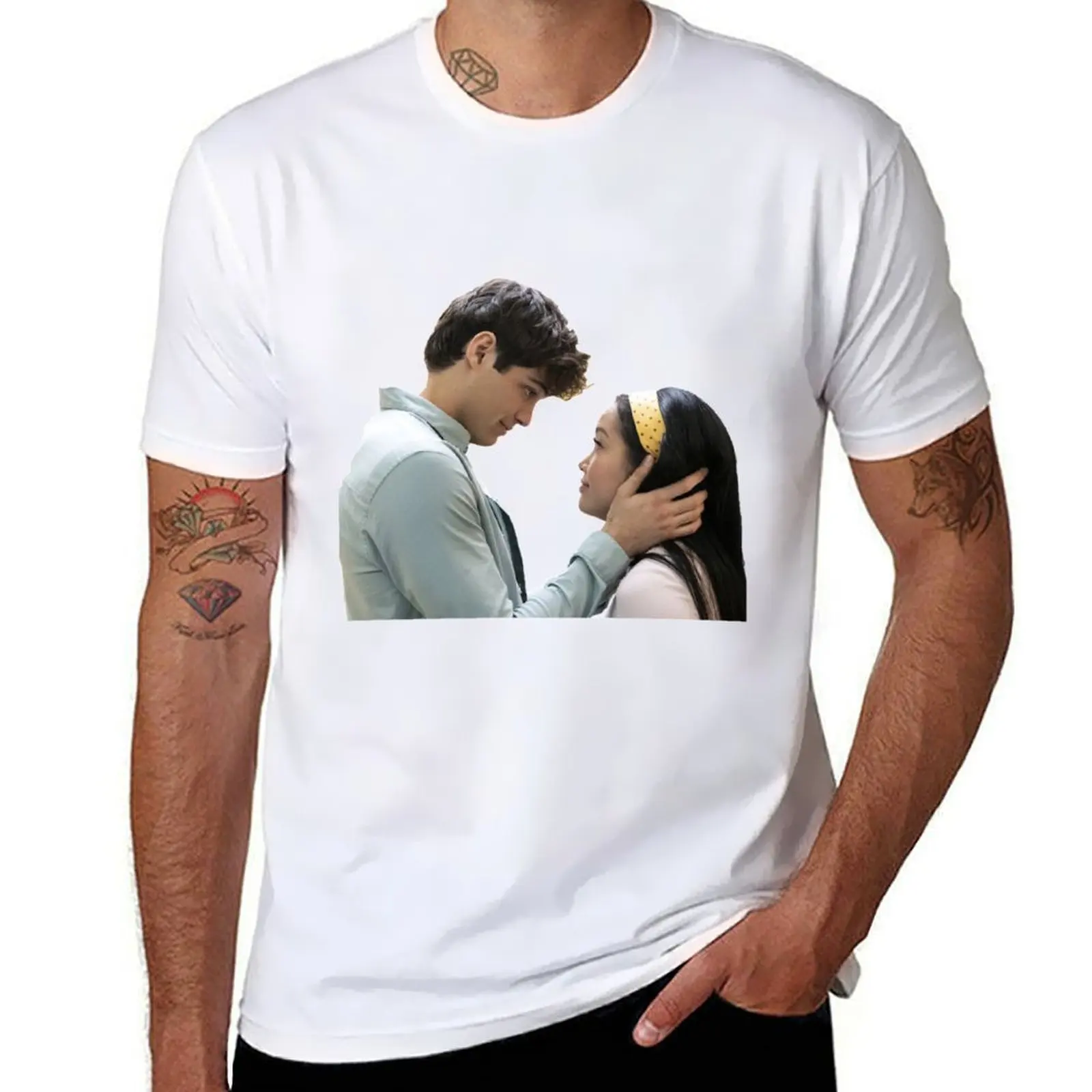

Lara and Peter All The Boys I've Loved T-Shirt cotton t shirts high quality man t shirts high quality luxury brand T-Shirt