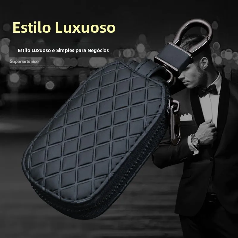 porta-chaves-masculino-de-couro-legitimo-com-padrao-diamante-bolsa-para-controle-remoto-e-chaves-de-casa-estojo-para-chaves