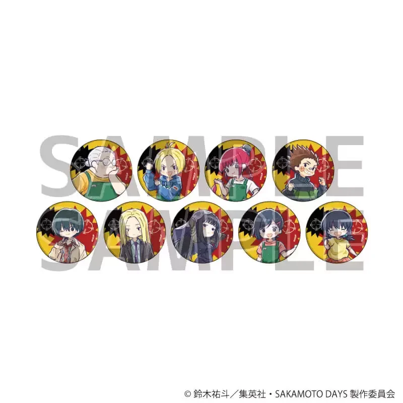

Japan Goods Sakamoto Daily Ordinary Clothes Ver Exchange Type Metal Badges Blind Box Peripheral