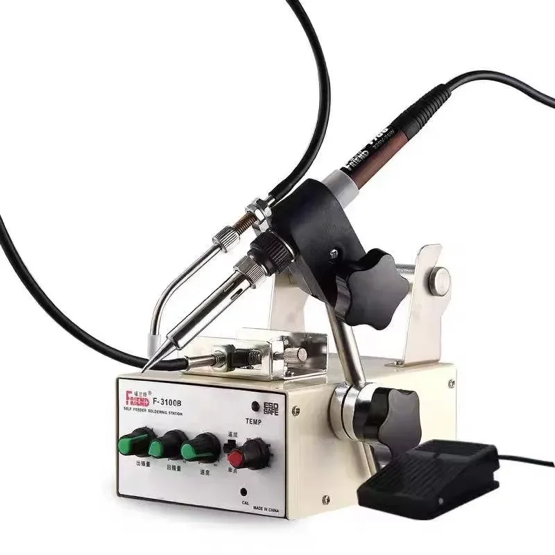 Hilong 60W Internal Heating Adjustable Soldering Iron Set 200-480C Temperature Range 30 Seconds Heat-Up Time Brushed Surface
