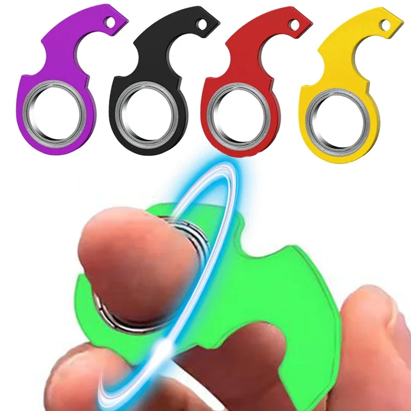 Creative Fidget Spinner Toy Keychain Hand Spinner Anti-Anxiety Toy Relieves Stress Finger Spinner Keychain Bottle Opener Kids