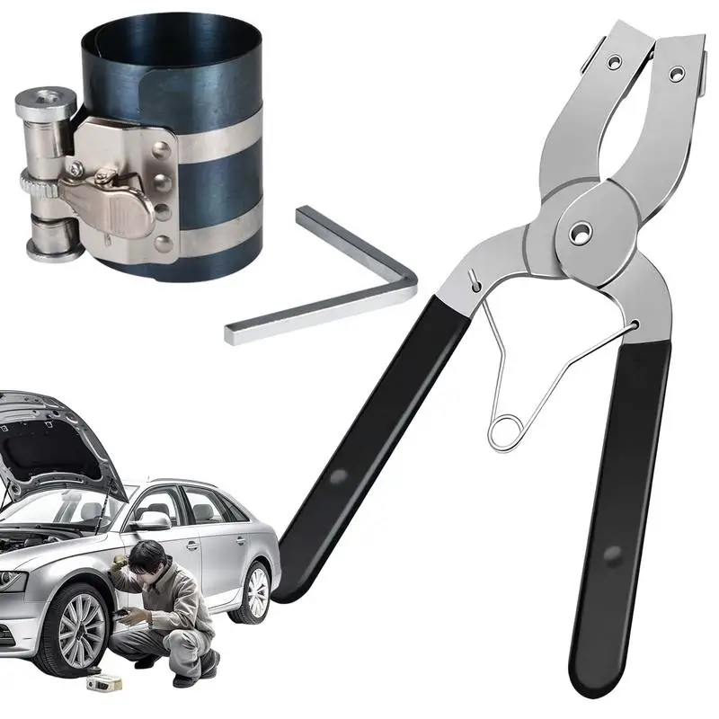 

Компрессор поршневых колец, комплект компрессора поршневых колец, принадлежности для ремонта автомобилей с плоскогубцами для грузовика, автомобиля, автофургона, седана, автомобилей