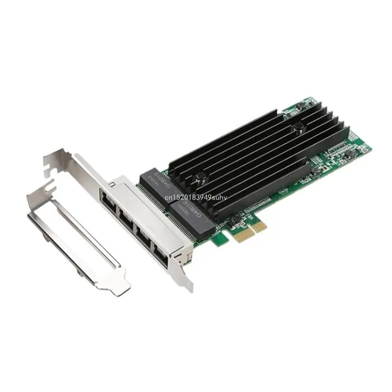 Gigabit Quads-poort Ethernet-serveradapter RJ45 Quads-poort netwerkkaart PCIE