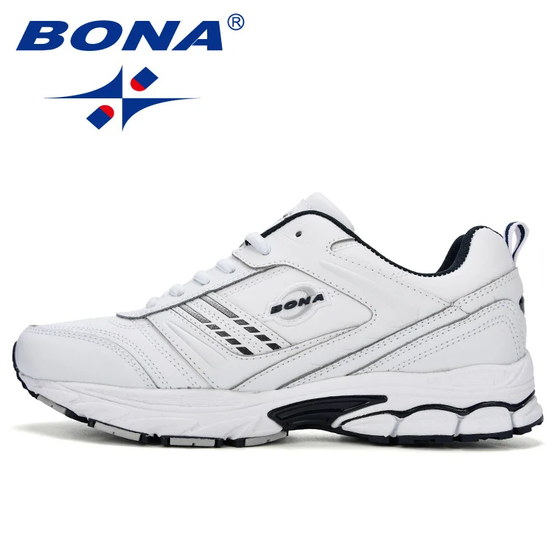 BONA 2023 New Designers Action Leather Trendy Running Shoes Men Outdoor Sneakers Man Walking Jogging Shoes Athletic Footwear