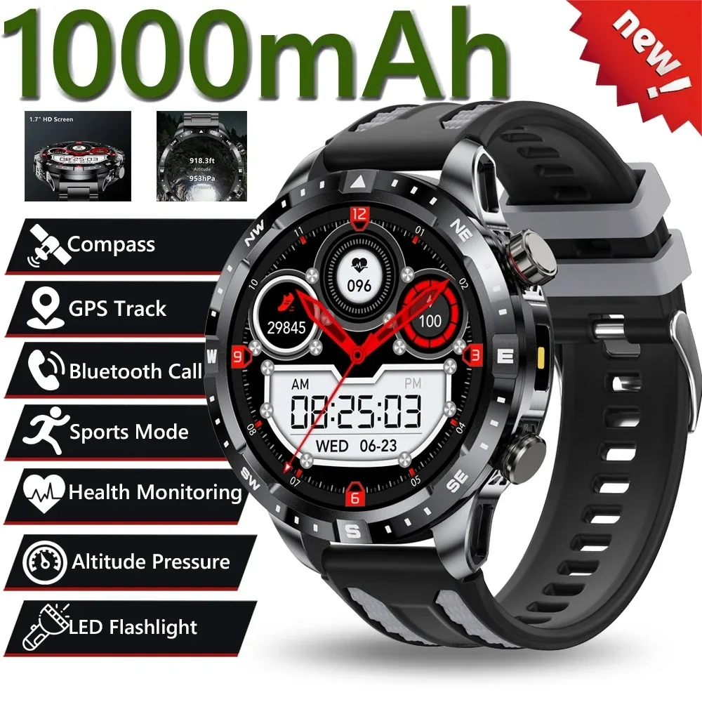 Military Grade GPS Smart Watch with Large Battery