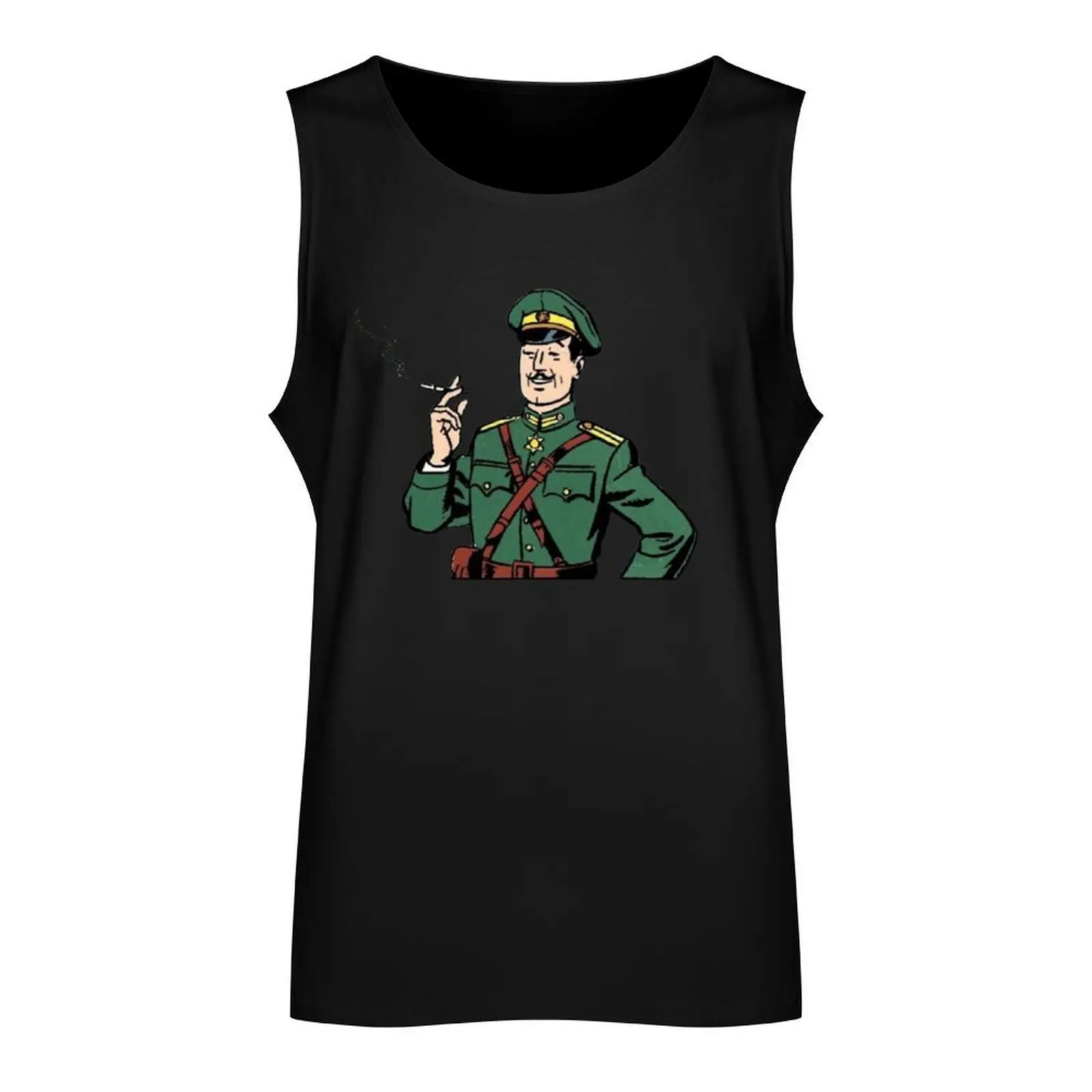 Colonel Olrik (from The Strange Encounter (L'?trange Rendez-Vous)) Tank Top gym clothing men anime top new in tops & t-shirt