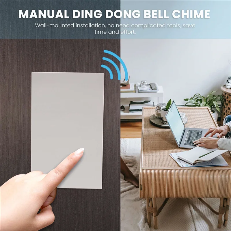 AIAI 220V Wired Doorbell Manual Ding Dong Bell Chime For Home Hotel Access Control System Timbre Puerta Casa Smart Doorbell
