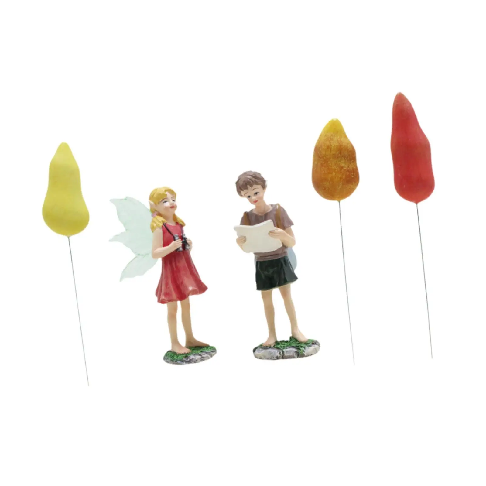 Fairy And Boy Ornaments Sculptures Collectibles Ideal Statues for Bookshelf