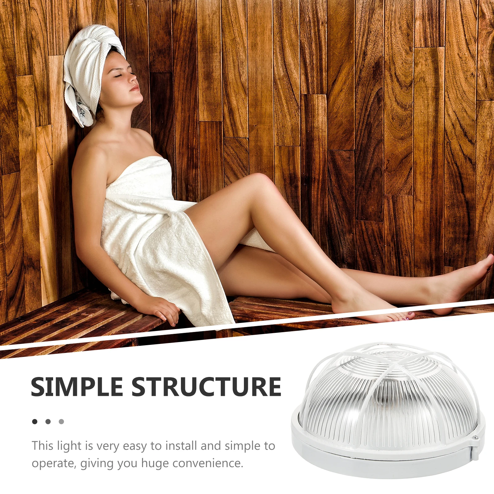 

1Pcs Sauna Room Lamp No Bulb Durable Highclass Material Excellent Useful Portable Warehouse Light Sauna Room Lamp No Bulb