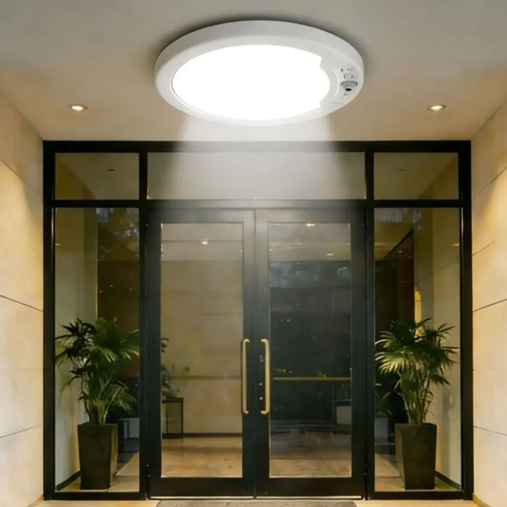 モーションセンサーledシーリングライト自動リモコンボディセンサーライト充電式ワイヤレスフラッシュマウント照明器具
