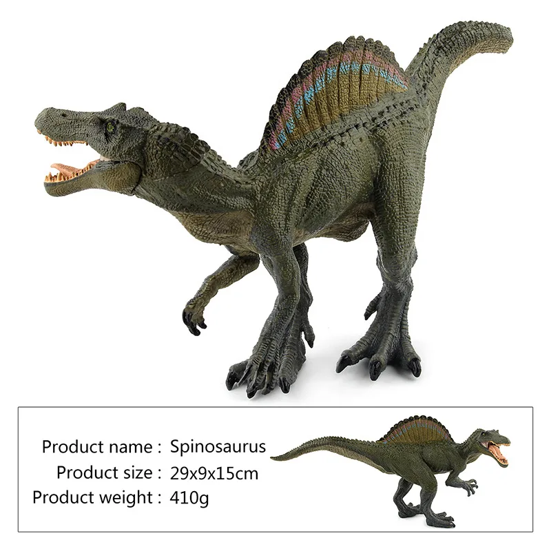 Jurassic Children Simulation Static Plastic Model Solid Large Dinosaur Spinosaurus Desktop Decorative Ornament Children Toy Gift