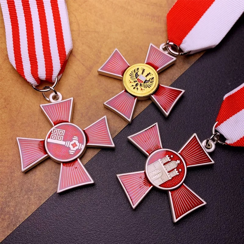 The Iron Cross Badge of the Hanseatic League during World War I, Hamburg, Bremen, L ü beck, Honor, Metal Commemorative Medal