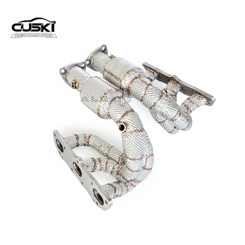 

Free flow pipe exhaust manifold stainless steel exhaust retrofit accessories for Porsche 911 997.2 3.6/3.8 2009-2012, power enha