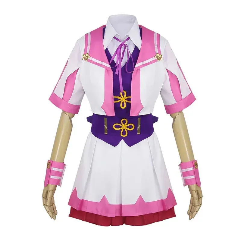 DY 202025 Amole Derby Anime Sailor Uniform, Special Week Cosplay Costumes, Cute Pure Purple Wig, Halloween25
