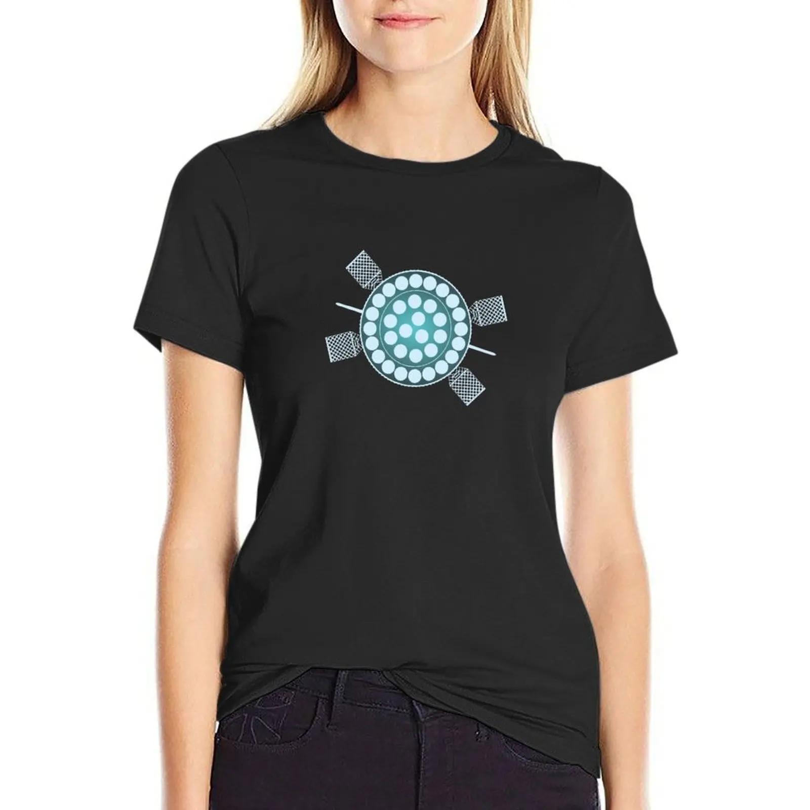 

Space X's Starship Booster 9, Underneath View – Light Blue T-Shirt new edition sweat T-shirts for Women