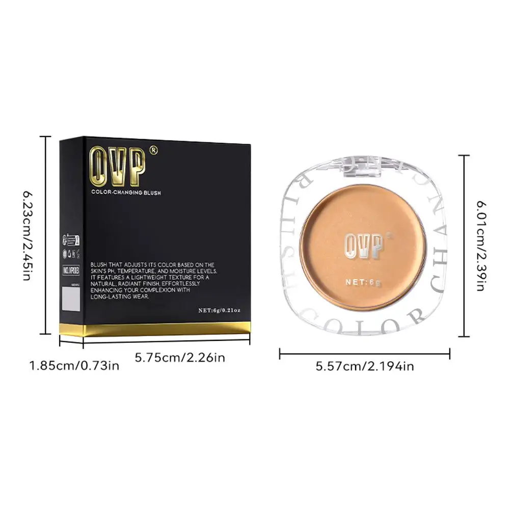 Rubor 3 en 1 que Cambia de Color, Bálsamo Labial en Crema, Lápiz Labial Hidratante, Maquillaje Natural para Labios, Mejillas y Ojos