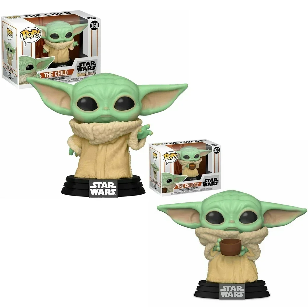 FUNKO Pop STAR WARS THE CHILD Baby Yoda # 368 378 #   Colección de figuras de acción de vinilo, juguetes para niños, regalo de cumpleaños