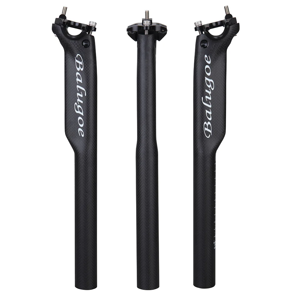 EC90 Full Carbon Fiber Bicycle Seatpost Glossy MTB 3K Road Bike Parts Seatposts 27.2/30.8/31.6*350mm Breaking Wind Seat Post