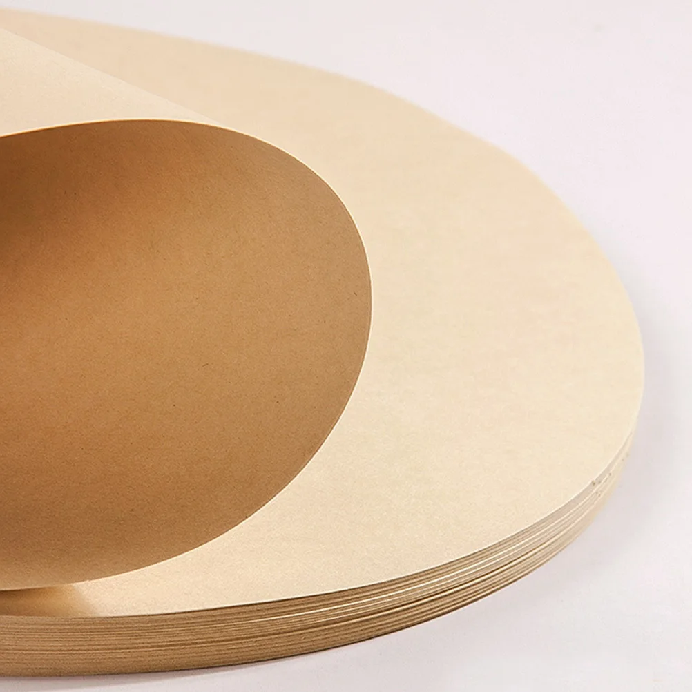 

25 Sheets Round Kraft Drawing Paper 29Cm Diameter Extra Thick Sketch Pad Dual Sided for Painting Handcrafts Christmas Wedding