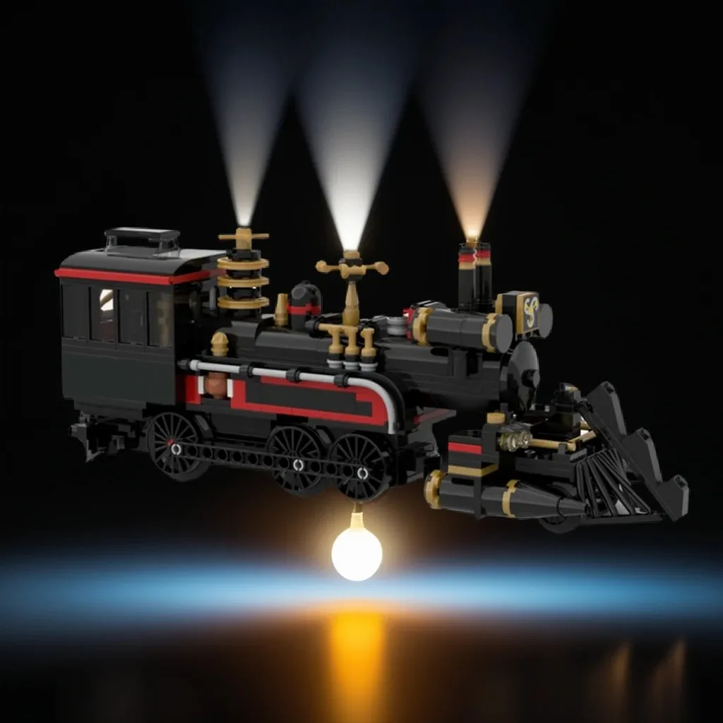 

880 шт. MOC «Назад в будущее» Juless Verne Time Train Ретро Time Machine DIY Модель Строительные блоки Игрушки на день рождения Подарок