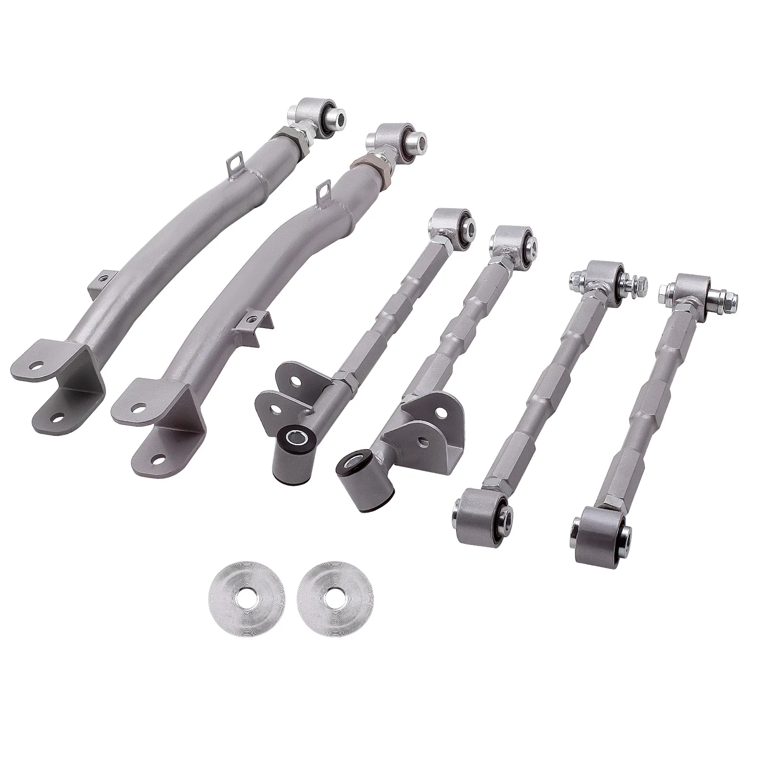 Maxpeedingrods 6 Pieces Rear Lateral Links Control Arms Bars for Subaru Impreza Forester Legacy GC GD GG